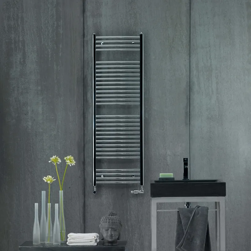 Outlet Zehnder Aura íves króm fürdőszobai csőradiátor 1856x600 mm PBTCN-180-060Zehnder