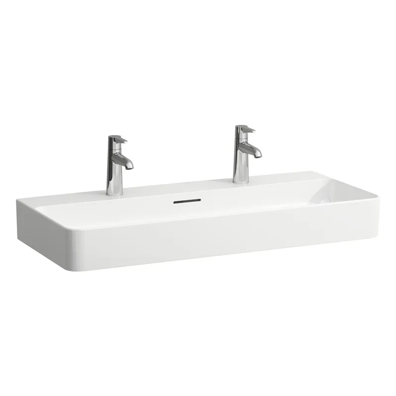 Laufen Val mosdó két csaplyukkal 95x42 cm, fehér H8102870001071Laufen Népszerű