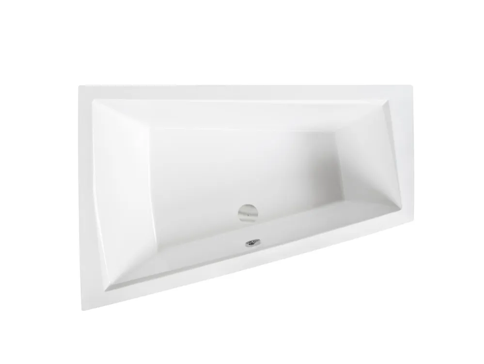 Azonnal elérhető Besco INTIMA DUO 180x125 cm balos aszimmetrikus kád, fehér WAID-180-NLBesco