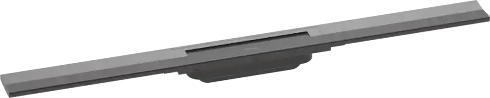 Árcsökkenés Hansgrohe RainDrain Flex zuhanylefolyó színkészlet 800, méretre vágható, szálcsiszolt fekete króm 56044340Hansgrohe