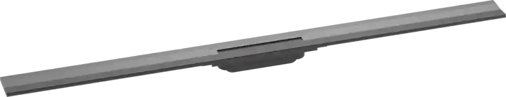 Hansgrohe RainDrain Flex zuhanylefolyó színkészlet 1200, méretre vágható fali illesztéshez, szálcsiszolt fekete króm 56054340Hansgrohe Prémium
