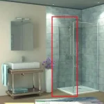 HSK New Style zuhanyfal ajtóhoz alu matt profil, átlátszó üveg 100 cm 1439500/100.1.50HSK Szuper ajánlat