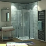 HSK New Style zuhanykabin króm profil, átlátszó üveg 80x80 cm 1425014.41.50HSK Azonnali szállítás