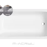 Vedd meg most M-Acryl Mira Slim 170x70 egyenes kád kádlábbal (12485)M-Acryl