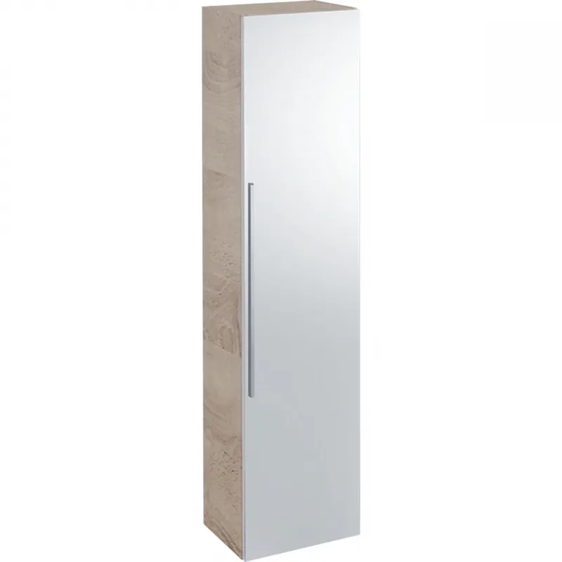 Geberit iCon magas szekrény egy ajtóval és külső tükörrel, 36x150x31.7cm, melaminos faszerkezet természetes tölgy (841152000)Geberit Szuper akció
