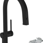 Legjobb ár Hansgrohe Aqittura M91 Vízszűrős konyhai csaptelep 210, kihúzható zuhanyfejjel, 1jet matt fekete 76803670Hansgrohe
