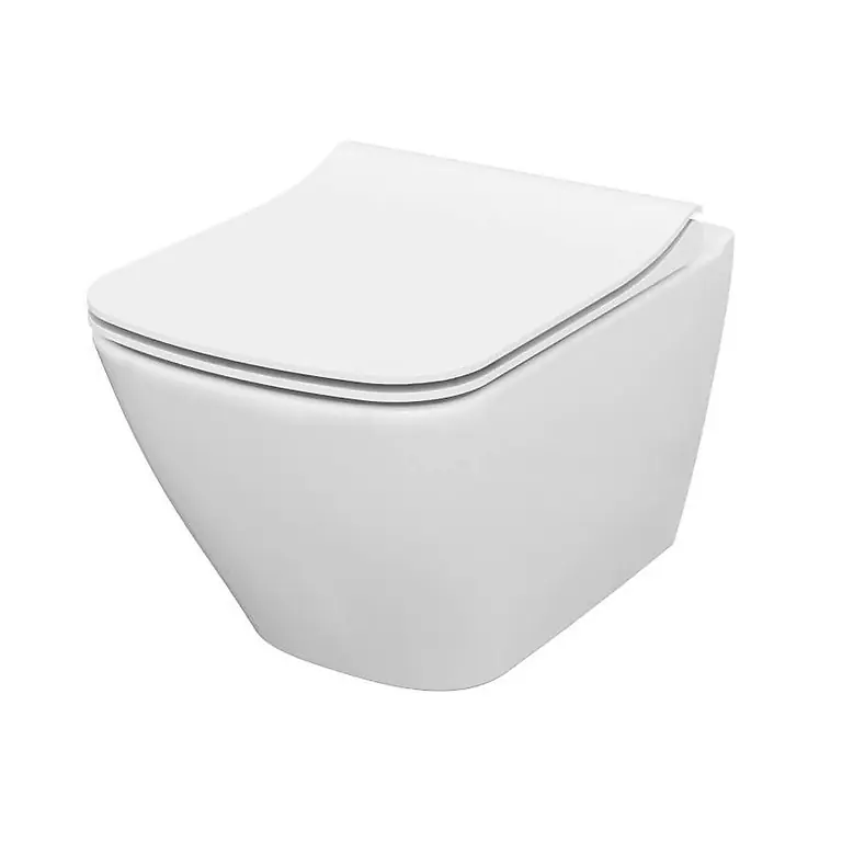 Cersanit CITY SQUARE perem nélküli wc lassú záródású wc ülőkével S701-405Cersanit Azonnali szállítás