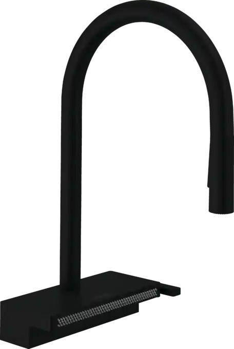 Biztonságos fizetés Hansgrohe Aquno Select M81 konyhai csaptelep 170 3jet, kihúzható kifolyóval, sBox, matt fekete 73831670Hansgrohe