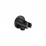 Outlet Roca Aqua Round fali zuhanycsatlakozó könyök kézizuhany tartóval, szálcsiszolt titán fekete A5B5250NM0Roca