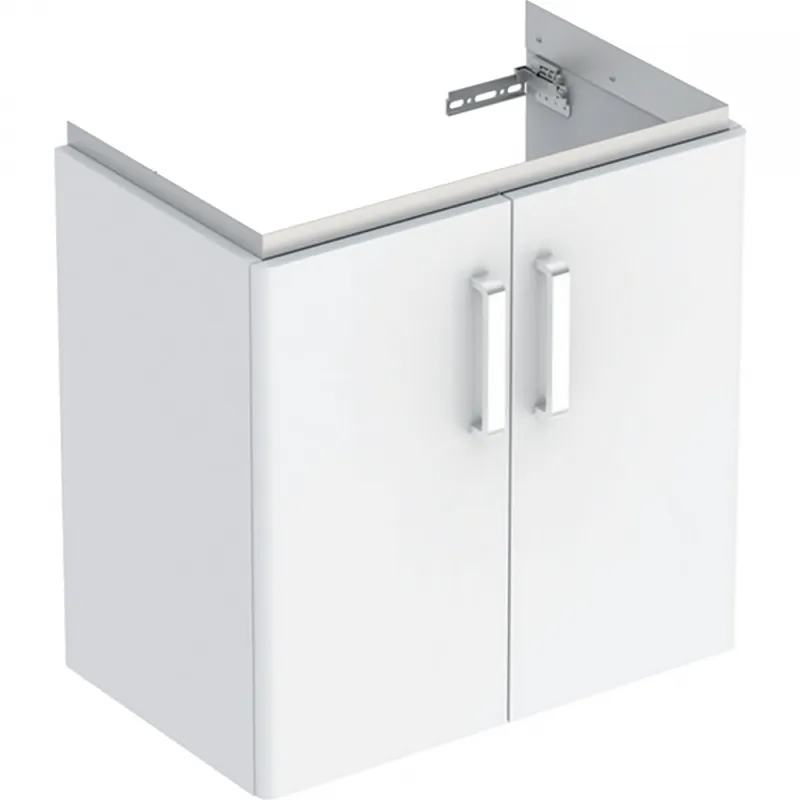 Legkelendőbb Geberit Selnova Compact alsó szekrény mosdóhoz, kétajtós, 59.7x39.7cm, fehér/matt bevonat, fehér/fényes 501.956.01.1Geberit