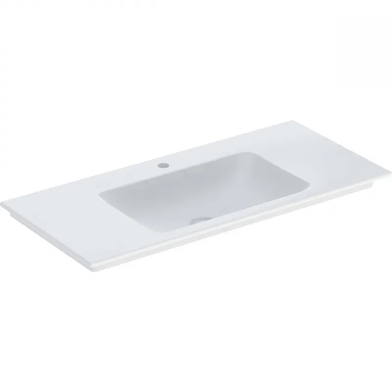Geberit ONE mosdó alsószekrényhez, 105x48cm, csaplyukkal, túlfolyó nélkül, fehér/KeraTect 505.010.01.4Geberit Legnépszerűbb