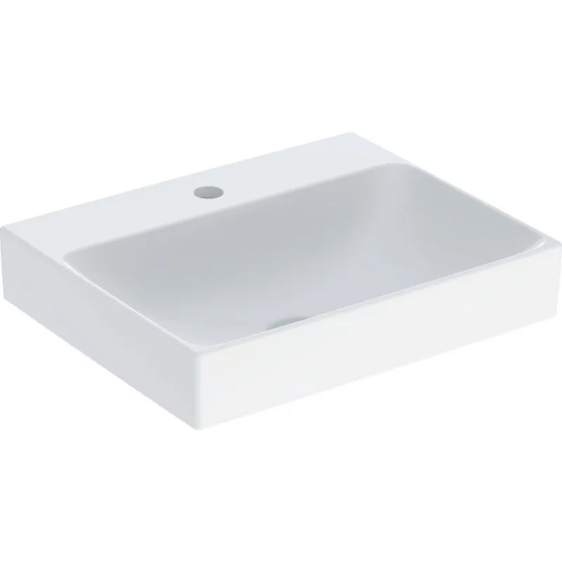Geberit ONE pultra ültethető mosdó, szögletes, 50x41cm, csaplyukkal, túlfolyó nélkül, fehér/KeraTect 505.030.01.6Geberit Csak ma