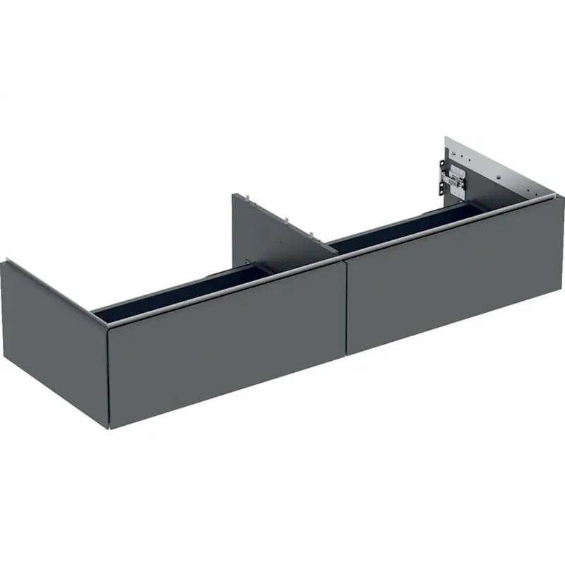 Geberit ONE alsó szekrény mosdóhoz, két fiókkal, 135x26.6x47cm, láva/matt bevonat 505.076.00.3Geberit Outlet