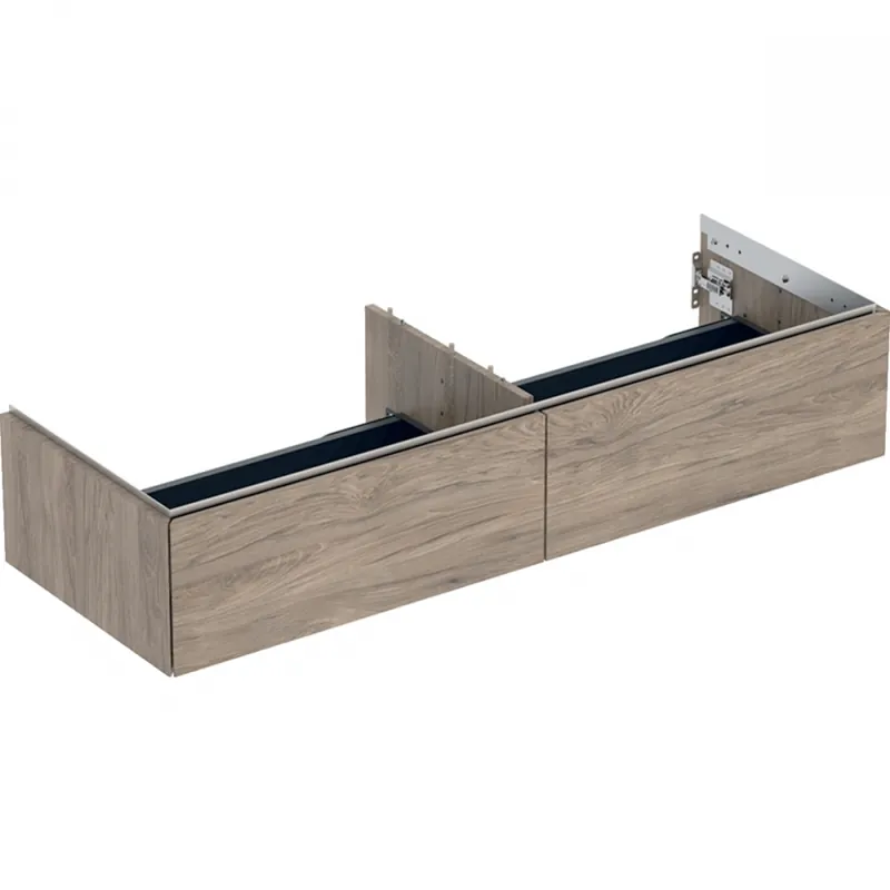 Outlet Geberit ONE alsó szekrény mosdóhoz, két fiókkal, 135x26.6x47cm, hikoridió/melaminos faszerkezet 505.076.00.6Geberit