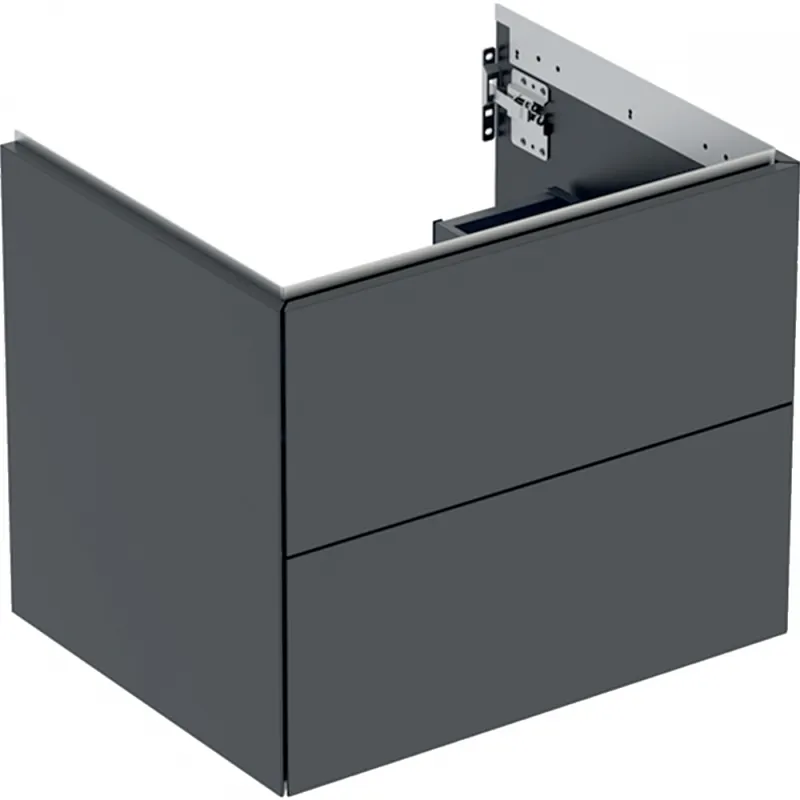 Geberit ONE alsó szekrény mosdóhoz, két fiókkal, 60x50.4x47cm, matt-fekete 505.261.00.8Geberit Vedd meg most