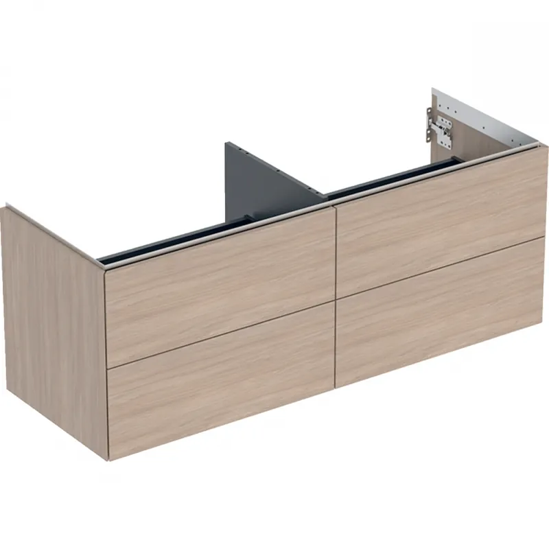 Geberit ONE alsó szekrény mosdóhoz, négy fiókkal, 135x50.4x47cm, tölgy/melaminos faszerkezet 505.266.00.5Geberit Legjobb ár