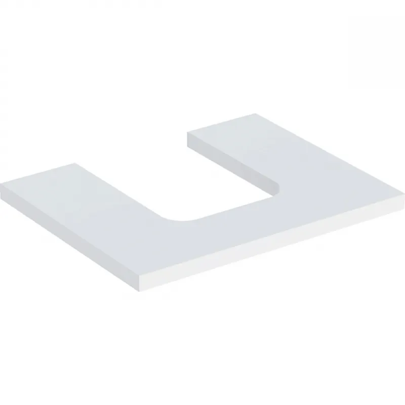 Geberit ONE mosdópult középső kivágással, pultra ültethető tálformájú mosdóhoz, 60x3x47cm, fehér/matt bevonat 505.271.00.2Geberit Azonnali szállítás