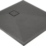 Deante Correo 90x90 cm szögletes gránit zuhanytálca, antracit metál KQR_T41BDeante Gyors szállítás