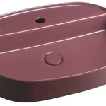 Kihagyhatatlan ajánlat Sapho INFINITY OVAL kerámiamosdó, 60x40cm, gesztenyevörös 10NF65060-2RSapho