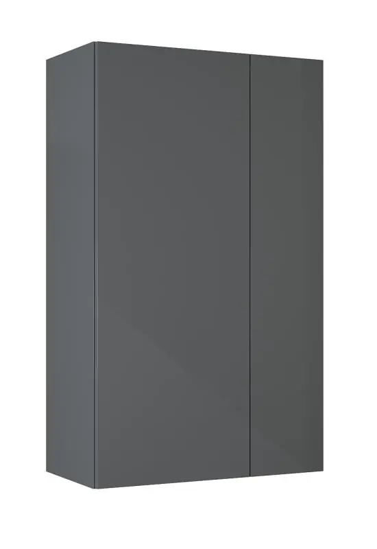 Olcsóbb AREZZO design univerzális felsőszekrény 59,6x100x31,6 cm-es, 2 ajtós magasfényű antracit AR-168341Arezzo Design
