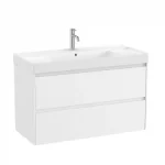 Roca Ona 100 cm fürdőszoba bútor mosdóval, matt fehér A851693509Roca Prémium