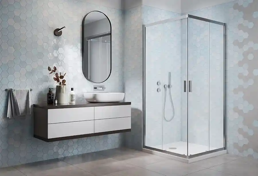 H2O Comfort D 100×80 cm szögletes zuhanykabin 10258010-01-01 (18965)H2O Korlátozott ajánlat