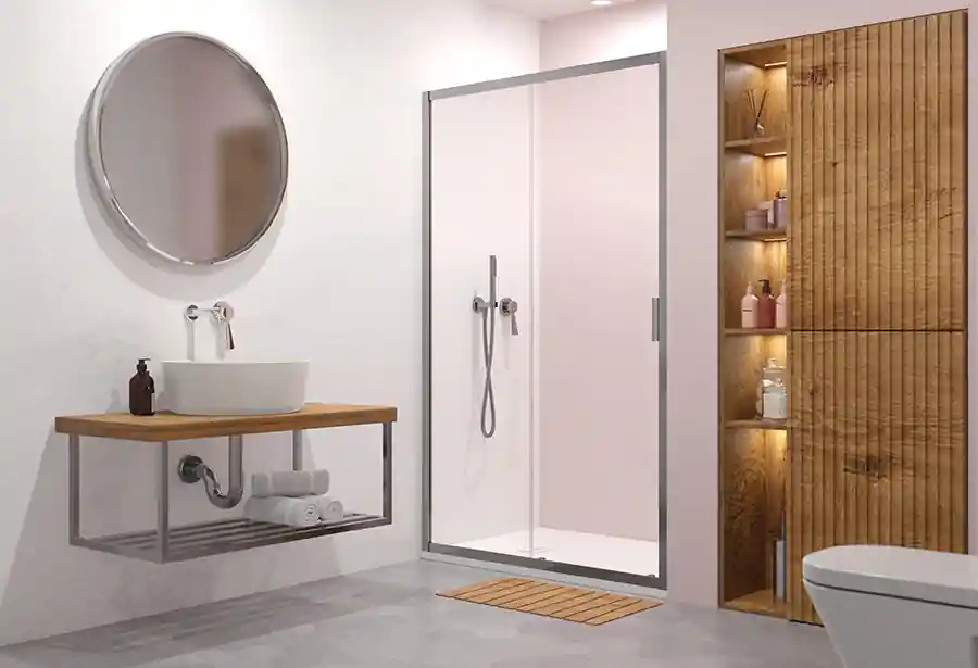 H2O Comfort DWJ 100 cm zuhanyajtó 10260100-01-01 (18966)H2O Csak ma