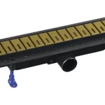 Sapho POLYSAN KLAVER GOLD 910 superflow padlóösszefolyó inox ráccsal, arany 73741GBPolysan Nézd meg most