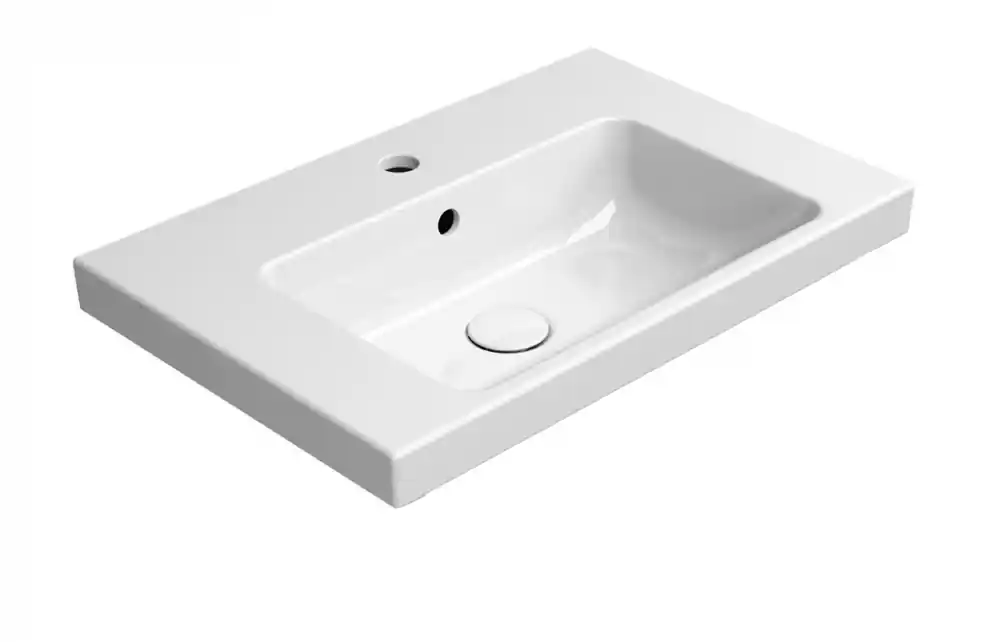 Sapho GSI NORM 60x40cm ExtraGlaze kerámiamosdó, fehér 8636111Sapho Expressz szállítás