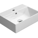 Legnépszerűbb Sapho GSI KUBE X 45x35cm ExtraGlaze kerámiamosdó, rektifikált fehér 94859111Sapho