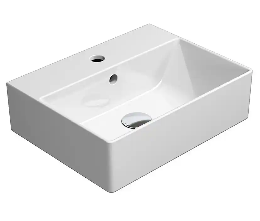 Legnépszerűbb Sapho GSI KUBE X 45x35cm ExtraGlaze kerámiamosdó, rektifikált fehér 94859111Sapho