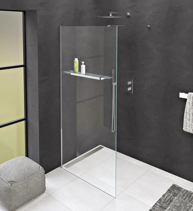 Sapho POLYSAN MODULAR SHOWER 90 cm fix zuhanyfal, törölközőtartó lyukakkal, króm MS1-90-DPolysan Korlátozott ajánlat