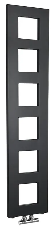 Sapho BLOCK 280x1330mm fürdőszobai radiátor, matt fekete IR181Sapho Szuper akció