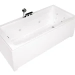 Különleges ajánlat Wellis Huron Hydro™ 180x80 cm-es hidromasszázs kád jobbos Flipper csapteleppel WK00191Wellis