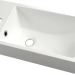 Csak ma Sapho SMALL ARIANA 50x25cm balos öntöttmárvány mosdó, fehér SM012Sapho