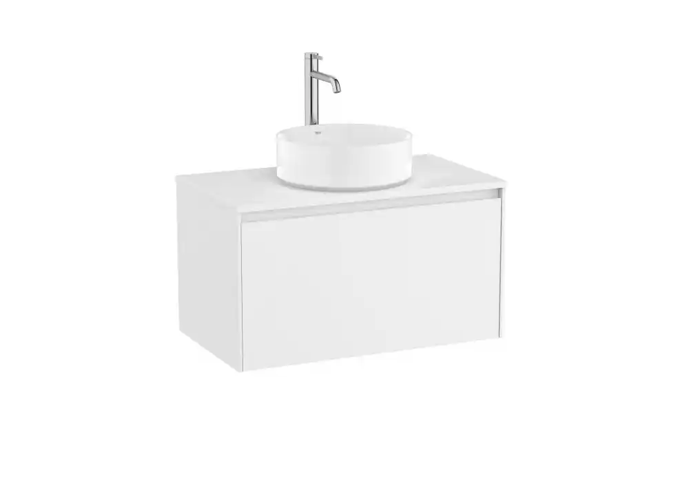 Szuper ajánlat Roca Ona 80 cm-es fürdőszoba bútor ráültethető mosdóhoz, matt fehér A851724509Roca