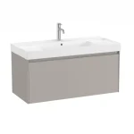 Roca Ona 100 cm fürdőszoba bútor mosdóval, homok szürke A851686510Roca Prémium