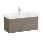 Azonnali szállítás Roca Ona 100 cm fürdőszoba bútor mosdóval, sötét szilfa A851686511Roca