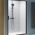 Prémium Radaway Premium Pro Black DWJ fekete zuhanyajtó jobbos, 130 cm 1014130-54-01RRadaway