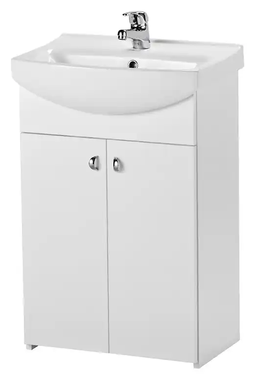 Végkiárusítás Cersanit Bianco 50 mosdótartó szekrény S509-032-DSMCersanit