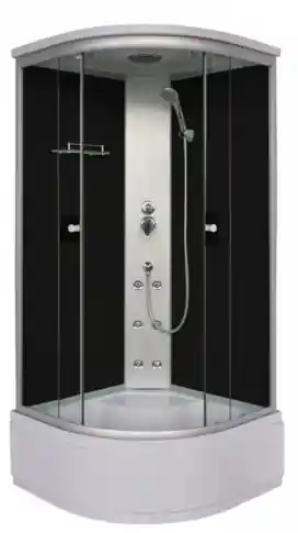 Exkluzív ajánlat Sanotechnik Java hidromasszázs zuhanykabin, fekete hátfallal 90x90 cm PC50Sanotechnik