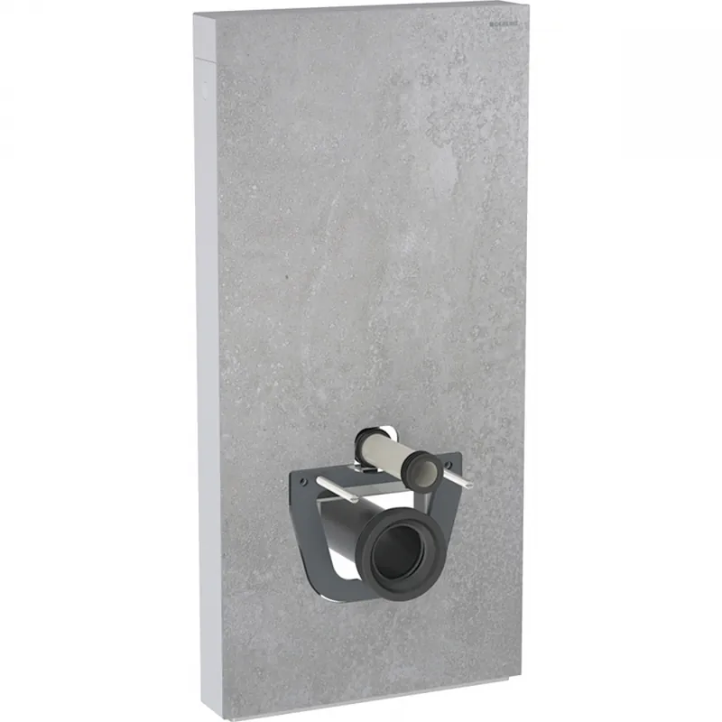 Gyors szállítás Geberit Monolith Plus 101 szanitermodul fali WC-hez, betonhatású kőanyag/alumínium 131.221.JV.7Geberit