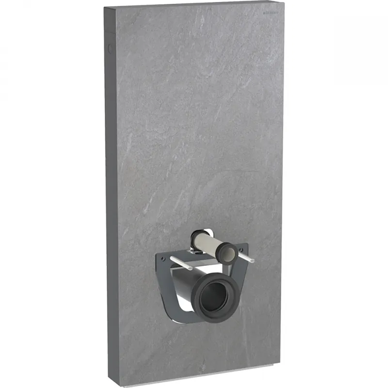 Kiárusítás Geberit Monolith Plus 101 szanitermodul fali WC-hez, palahatású kőanyag/alumínium fekete króm 131.221.00.7Geberit