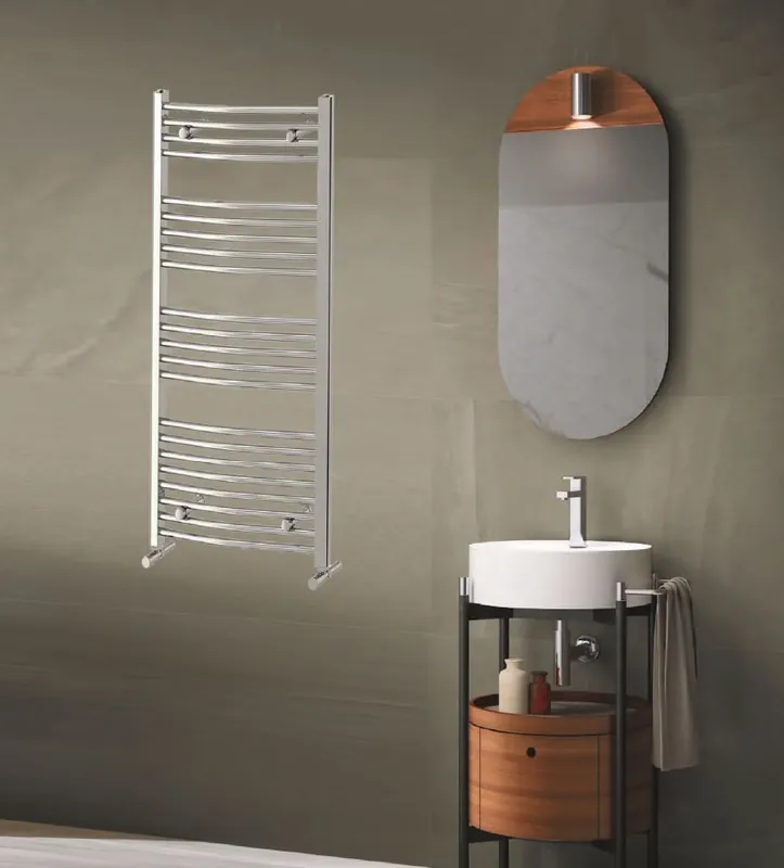Technik Therm Angora törölközőszárító radiátor 500 mm x 1400 mm, íves, krómozott TTCSKIA-500-1400Technik Therm Azonnali szállítás