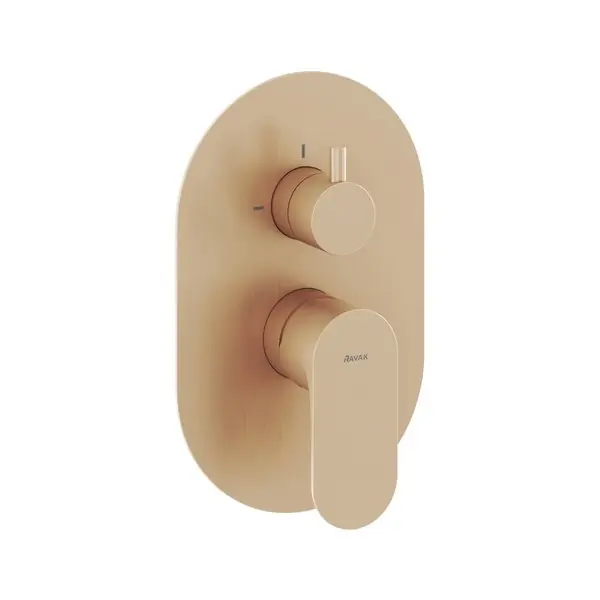 Ravak Eleganta EL 065.60RGB.O2.RB07E Falba süllyesztett csaptelep, kétutas, belső egység nélkül, Rose Gold Brushed X070375Ravak Olcsó