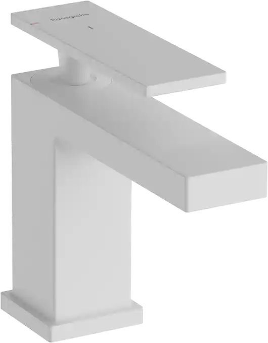 Hansgrohe Tecturis E egykaros mosdócsaptelep 80, CoolStart EcoSmart, automata lefolyógarnitúrával, matt fehér 73002700Hansgrohe Újdonság