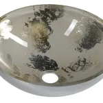 Exkluzív ajánlat Sapho MURANO ANIMA 40 üvegmosdó, ezüst/bézs AL5318-42Sapho