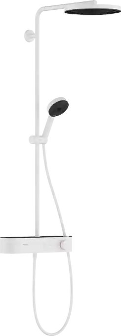 Azonnali szállítás Hansgrohe Pulsify Showerpipe 260, 1 jet és ShowerTablet Select 400 matt fehér 24220700Hansgrohe