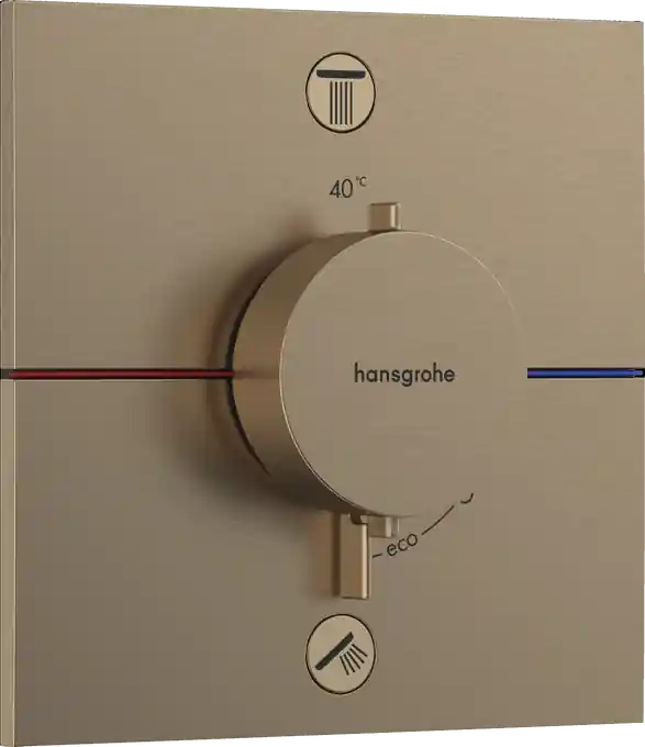 Legnépszerűbb Hansgrohe ShowerSelect Comfort E Falsík alatti termosztát, 2 funkciós, szálcsiszolt bronz 15572140Hansgrohe