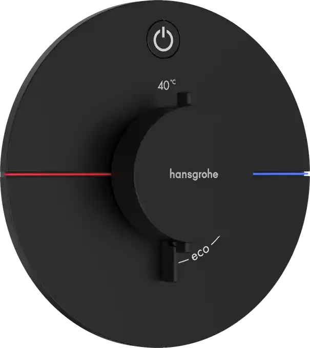 Expressz szállítás Hansgrohe ShowerSelect Comfort S Falsík alatti termosztát, 1 funkciós, matt fekete 15553670Hansgrohe